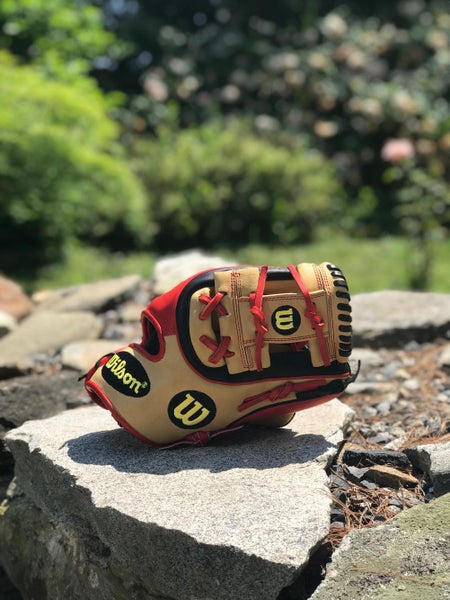 Never Used Wilson A2K 11.5-Inch 'Dat Dude' Red/Tan/Black RT Adult Glove