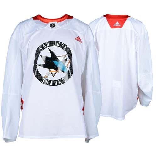 San Jose Sharks Training Camp Adidas Jersey 56 Made in Canada