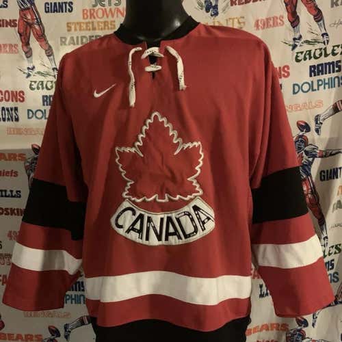 Vintage Team Canada 2002 Olympic Nike Hockey Jersey Mens Size Medium