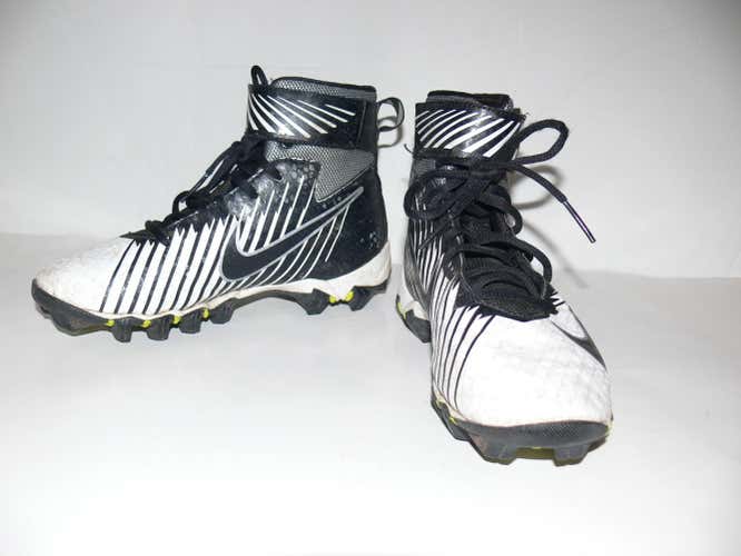 Nike Strike Football Cleats High Top Black White Youth Size 4Y