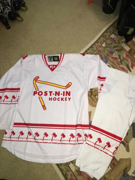 TWO in n out inspired hockey jerseys XL (one box with two jerseys)