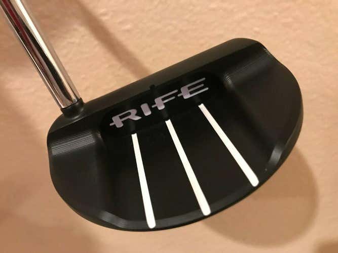 Guerin Rife Bellevue 35-inch All Black Mallet Putter 0501