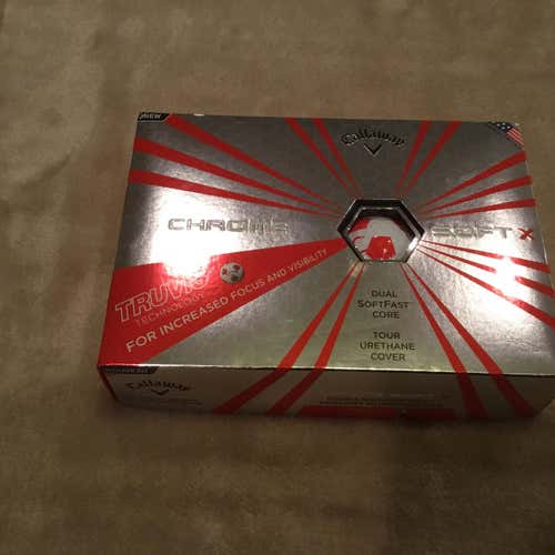 Callaway Chrome Soft X Truvis Red & White Balls (Prior Generation)