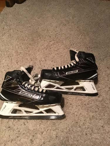 Bauer Supreme 1S Hockey Goalie Skates Senior Pro Stock Size 10 NHL Sharks