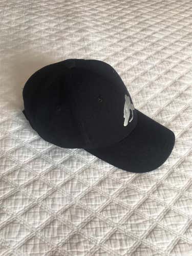 Black Goalie Hat. One Size Fits All