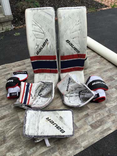 Bauer Vapor Pro 1X Goalie Full Set Regular Senior Pro Stock Plus extra catcher