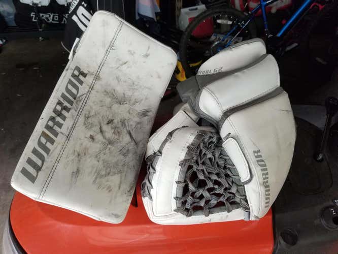 Warrior Ritual G2 Classic Pro Goalie Glove & Blocker Regular Senior Pro Stock