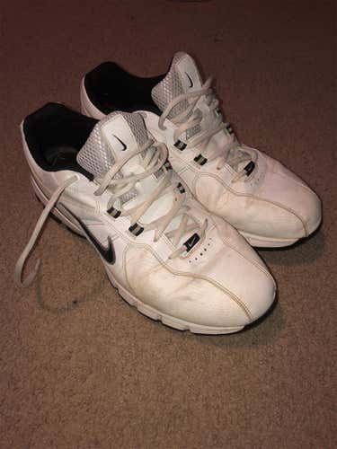 Nike Used White Golf Shoes Size 11 Spikes