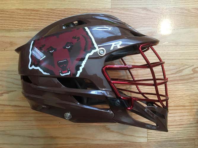 Game-worn Brown University Cascade R Helmet Adult