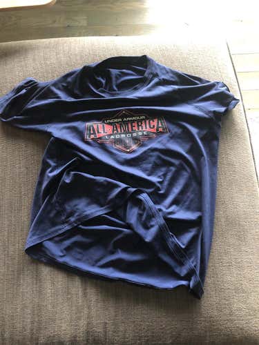 Navy Blue Under Armor All American Shirt 2017-2018 (small)