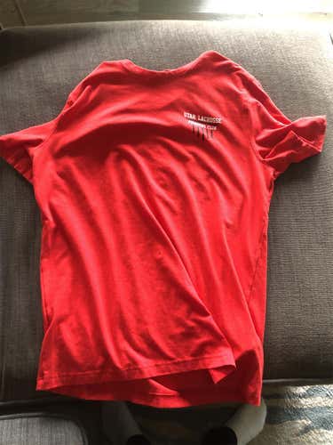 Utah Lacrosse Founders Club “Salt Lax City” Red Shirt (Medium)