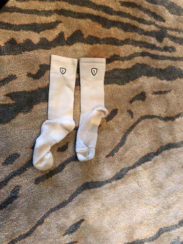 White Adrenaline Socks (Large)
