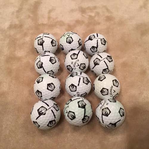 12 Callaway Chrome Soft Truvis White & Black Phoenix Golf Balls (Prior Generation)