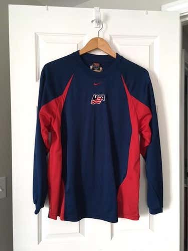 Nike Dri-Fit Long Sleeve Fleece Shirt *USA Hockey*