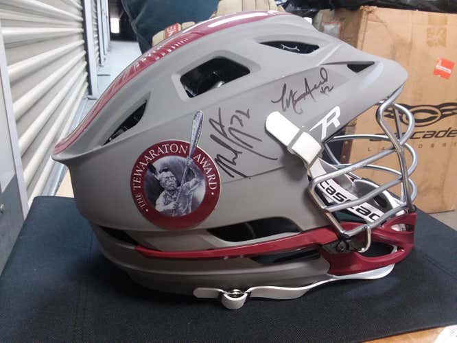 Autographed Tewaaraton Cascade-R Helmet