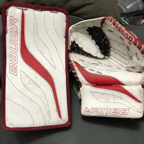 Bauer Reactor 4000 Goalie Glove & Blocker Regular Intermediate
