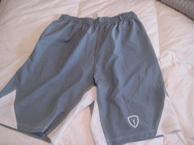 New Adrenaline Shorts grey gray lacrosse L large mens new with pockets
