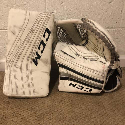 CCM Premier R1.9 Goalie Glove & Blocker (Used, Intermediate)