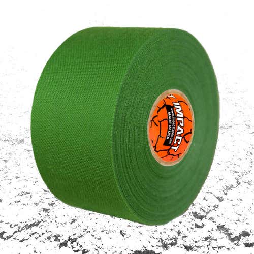 IMPACT Athletic Tape - GREEN 1.5" x 15 yards 50/50 Poly/Cotton – Hypoallergenic  (2 ROLLS)