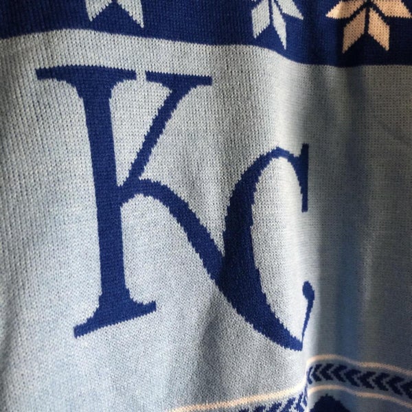 Womens Klew Kansas City Royals Christmas Sweater Ugly MLB Size