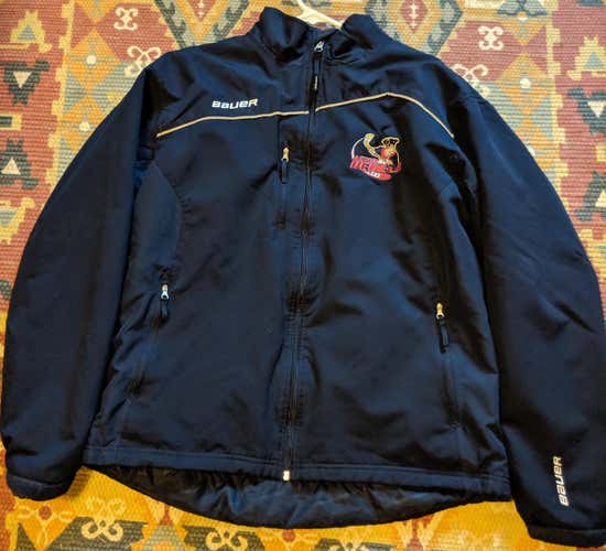 Bauer Team Winter Jacket Aston Rebels NAHL Large NAVY