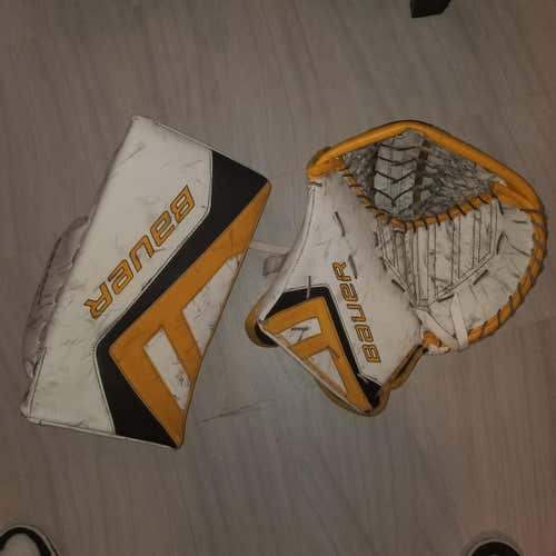 Bauer Supreme One.9 Goalie Glove & Blocker Regular Senior