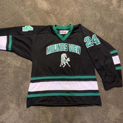 Mounds View Mustangs Throwback Retro Jersey #24 (XL)