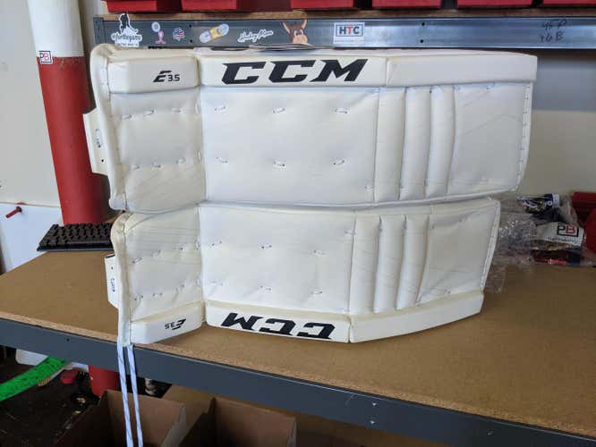New CCM Extreme Flex E3.5 Goalie Leg Pads Junior