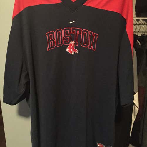 Boston Red Sox Xxl Genuine Warmup Shirt