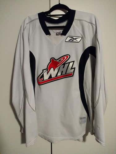 White WHL Practice Jersey Size 56 Pro Stock