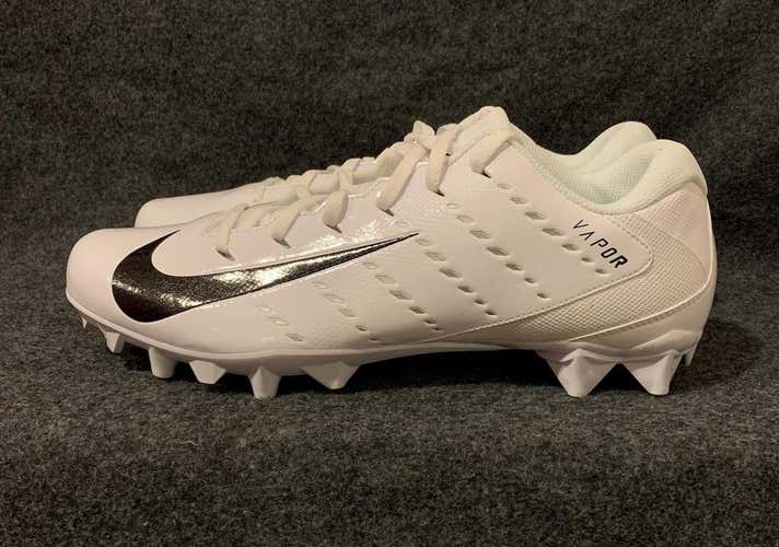 Nike Vapor Untouchable 3 Varsity TD Football Cleats White/Black 917167-101  Size 13