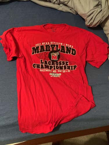 2011 UMD lacrosse NCAA Champion Shirt Adult L