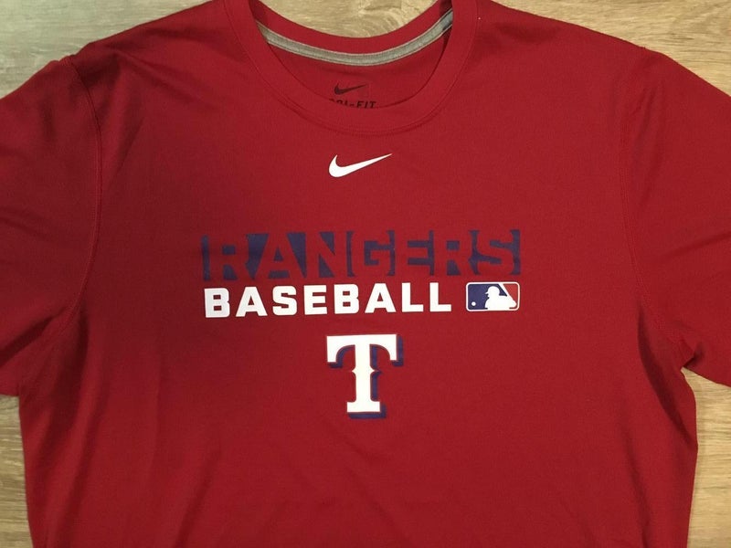 Texas Rangers MLB Nike Authentic Dri-Fit Rangers Baseball Team