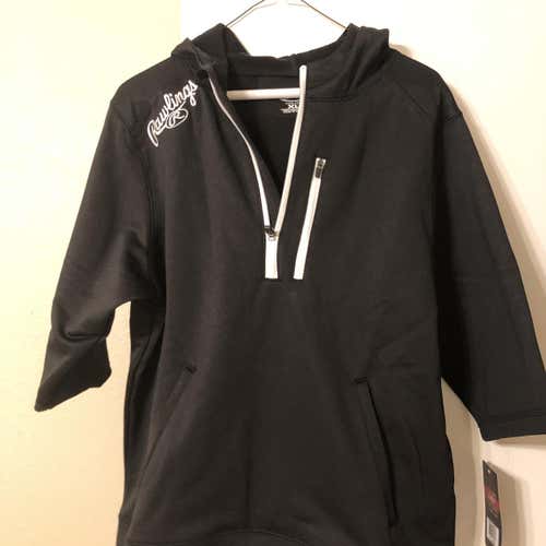 Rawlings Tokyo Baseball Short Sleeve Hoodie Youth YRHTYO - Black - XL