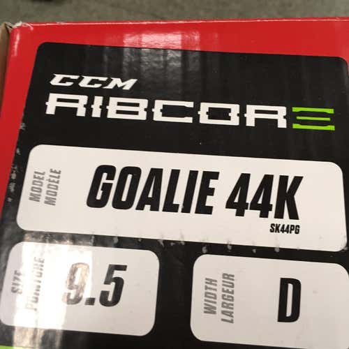 New RibCor 44K Hockey Goalie Skates Senior Size 9.5