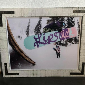 2016 Kelly Clark Burton Pro Snowboard Women Framed Foam Core Poster Lipstick