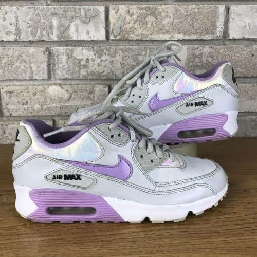 Nike Air Max 90 (GS) 859633-002 Size 6y Womens Size 7.5 Purple And Gray Rare