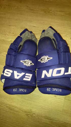 Vancouver Canucks Easton EQ Pro Navy Gloves Senior Pro Stock