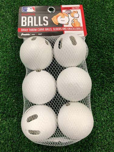 New Franklin Batting Wiffle Ball 6 pack - Throw Curves