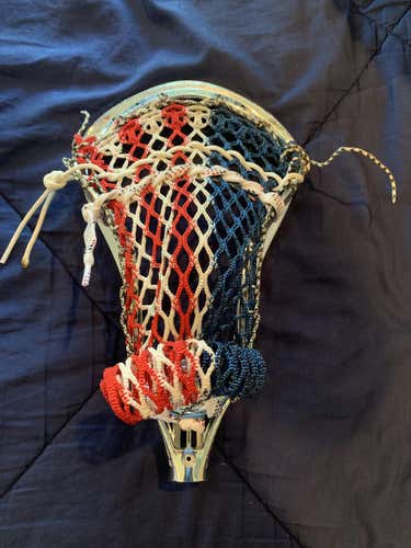 Chrome - Warrior Evo Pro 2.0 Head - Stung with USA Mesh!