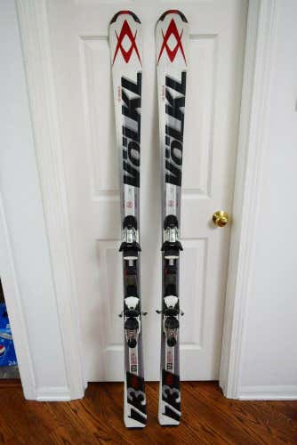 VOLKL RTM 73 SKIS SIZE 173 CM WITH MARKER BINDINGS