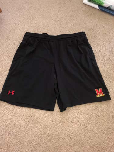 Maryland black Team issued Under Armor Shorts Size XL