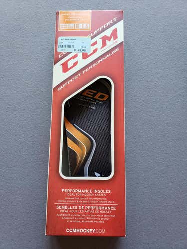 New CCM Hockey Skate Insoles, Senior Size 10-11.5, Med arch