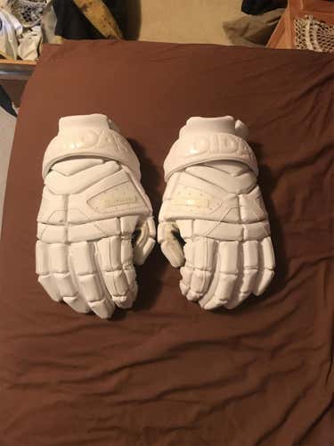 MIDNIGHT MANIA White Adidas Lacrosse Gloves