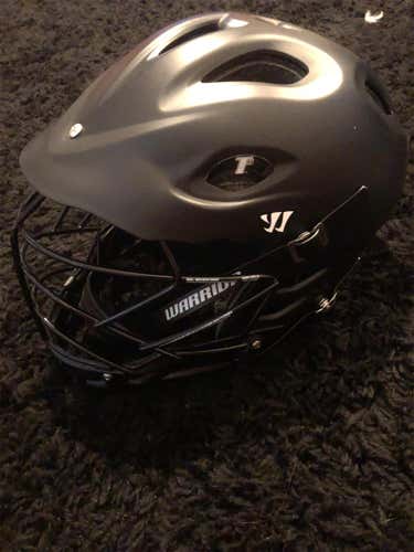 New TII Helmet Adult Custom Matte Black With Black Cage