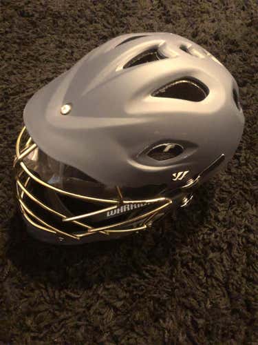 New TII Helmet Adult Custom Matte Navy w/ Gold Cage