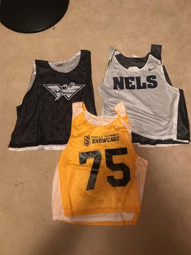 Three Lacrosse Jerseys (Jr. Wings box team, New England Lacrosse Showcase, Philly Summer Showcase)