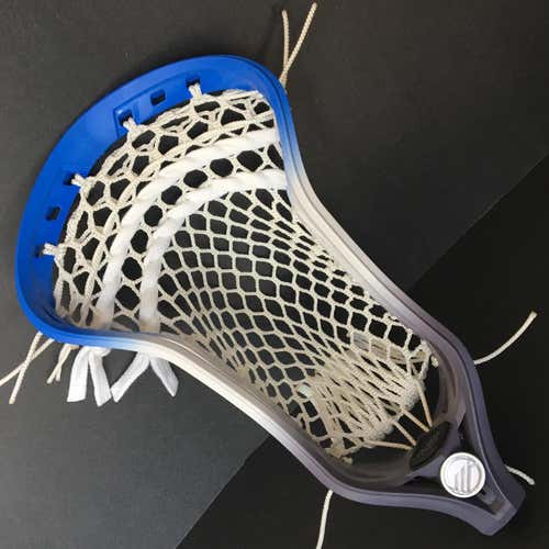 BRAND NEW Maverik Kinetik w/ G3 Ultralight Mesh - Grey & Blue Custom Dyed Lacrosse Head
