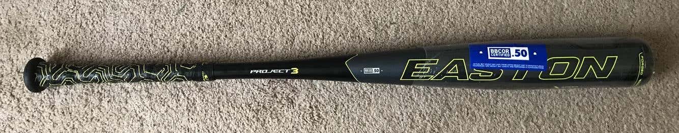 New In Wrapper!!  Easton Project 3 FUZE Bat  34"/31ou  Super Balanced!  Big POP!