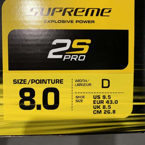 FS: Bauer 2S Pro, Size 8D